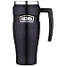 Thermos Stainless King 16-Ounce Leak- Proof Travel Mug with Handle, Midnight Blue