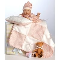 Paradise Galleries Peapod Nursery Pretty In Pink 7' Resin Baby Girl Doll