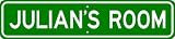 JULIAN ROOM SIGN - Personalized Gift Boy or Girl, Aluminum