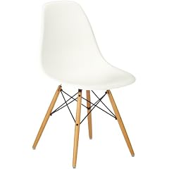 Vitra 440023000231 Stuhl DSW Eames Plastic Sidechair Gestell Ahorn, wei�