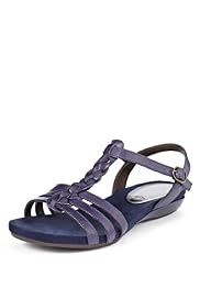 Footglove™ Original Leather Wide Fit Plait Gladiator Sandals