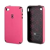 NEW Pnk/Blk CandyShell iPhone 4 (with 2pcs. front & back clear protectors)
