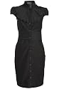 PRINCIPLES - Black Pleated Shirt Dress