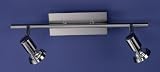 Halogen Spotschiene, 2-flammig, matt – Fischer 56652