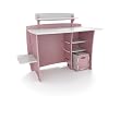 Legare 43-Inch Kids' Desk with File Cart, Pink/White