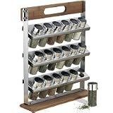 Review   / TRAMONTINA SELECT 19 PC STAINLESS STEEL WITH BAMBOO ACCENT SPICE RACK