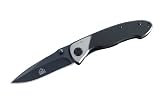 Review Puma  / Puma TEC one Hand Knife, AISI 420, complete Steel, black, Clip