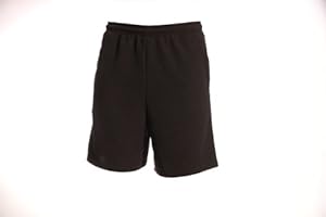 Zippy Sports Men's Shorts with Zippered Pockets (Black, Medium)