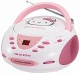 Hello Kitty KT2024A Stereo CD Boombox with AM/FM Radio, LED Display