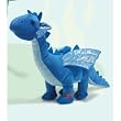 Large Blue Dragon 15" Tall Sound Activated Walking and Roaring Blue Dragon Motion and Sound Plush Dragon Stuffed Animal Toy by Russ