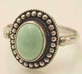 Sterling Silver Genuine Variscite stone Ring