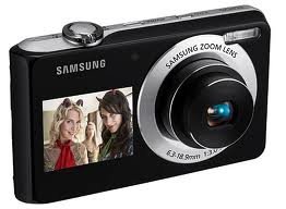Samsung TL205 12 Megapixel Digital Camera with 3x Optical Zoom, Dual LCD Screens, Smart Auto, Digital Image Stabilization, Silver