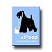 Kerry Blue Terrier iPoop Fridge Magnet