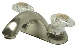 Elements of Design EB2158LP 4 Centerset Bathroom Faucet, Satin Nickel