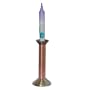 Candle Holder Copper and Brass Height 6.5 inches