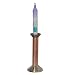 Candle Holder Copper and Brass Height 6.5 inches
