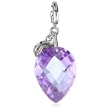 ELLE Jewelry Charms Lavender Crystal Sterling 