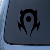 WORLD OF WARCRAFT HORDE - Vinyl Car Decal Sticker A1661 | Vinyl Color: Black