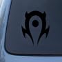 WORLD OF WARCRAFT HORDE - Vinyl Car Decal Sticker A1661 | Vinyl Color: Black