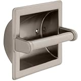 Franklin Brass 9097SN Toilet Paper Holder with Beveled Edges, Recessed, Satin Nickel