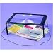 These full page Fresnel magnifiers are the answer for looking at small print in phone books, instructions, reading maps, or hobby work. This model maintains the lens at the proper focal length from the paper to allow you to read or write without holding the lens. The deluxe model also comes with a round-the-neck cord that enables you to hold the magnifier on your chest so that your hands will fit underneath it for hobby work. The lenses on all models measure 7 x 10 inches.