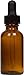 GreenHealth - 1oz - Amber Glass Boston Round Bottle w/Black Glass Dropper