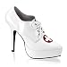Women's Laced Platform Pump With Cross Detail And 5 1/4 Inch Heel