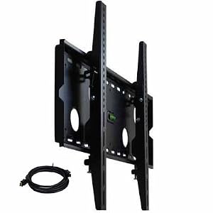 VideoSecu Black Tilting Wall Mount Bracket for LG DU-42PX12X Plasma 42 inch HDTV TV with Free 7 FT HDMI Cable