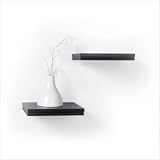 bracketless shelving-Short Logan Bracketless Ledge Shelf in Black (Set of 2) On Sale
