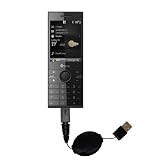Retractable USB Cable for the HTC S740 with Power Hot Sync and Charge capabilities - Gomadic Brand w/ TipExchange Technology