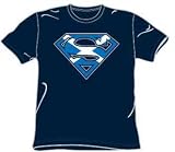 Superman SCOTTISH SHIELD Scotland Adult Navy Blue T-shirt Tee Shirt