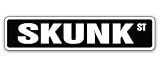 SKUNK -Street Sign- stinky skunks funny signs new gift