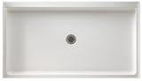 Swanstone SS-3260-010 60-Inch by 32-Inch by 5-1/2-Inch Single Threshold Shower Floor, White Finish