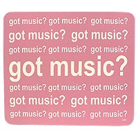 MOUSE PAD GOT MUSIC PINK RECTANGLE