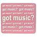 MOUSE PAD GOT MUSIC PINK RECTANGLE
