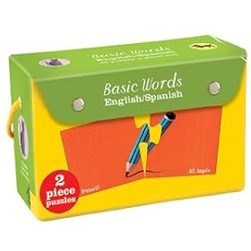 Mudpuppy - English / Spanish Basic Words 2 Piece Puzzles
