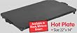 Perko PK1422BR 14" x 22" Electric Hotplate in Brown