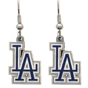Los Angeles Dodgers Dangle Earrings - MLB Baseball Fan Shop Sports Team Merchandise