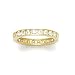 Solid 14K Yellow Gold Cubic Zirconia Eternity Toe Ring - Size 3