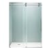 Vigo Industries VG6041CHCL4874 Frameless Tempered Glass Sliding Enclosure, Chrome
