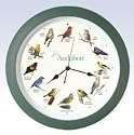 Audubon Singing Bird Clock - 13"