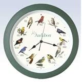 Audubon Singing Bird Clock - 13" by Mark Feldstein