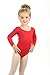 Elowel Gymnastics Leotards for Girls - Long Sleeve & Scoop Neck Leotard for Girls Dance