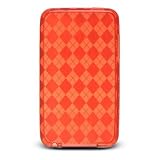 Crystal Silicone Skin Case (Checkers Design) for Apple iPod Touch 3G (Red)