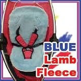 Lambskin Stroller Buggy Car Seat Fleece Liner (Blue color) Lambskin Stroller Buggy Car Seat Fleece Liner (Blue color)