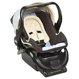 MiaModa Viva Infant Car Seat with Base - Tan/ Blue
