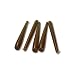 12 Coffee Brown Taper Dinner Candles