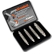 Alden Grabit Broken Bolt and Damaged Screw Exractors, 4-Piece Set
