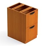 2 Drawer Pedestal In Medium Cherry - Executive Modular Furniture