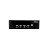 Startech.com 4 Port DVI VGA Dual Monitor KVM Switch USB with Audio and USB 2.0 Hub